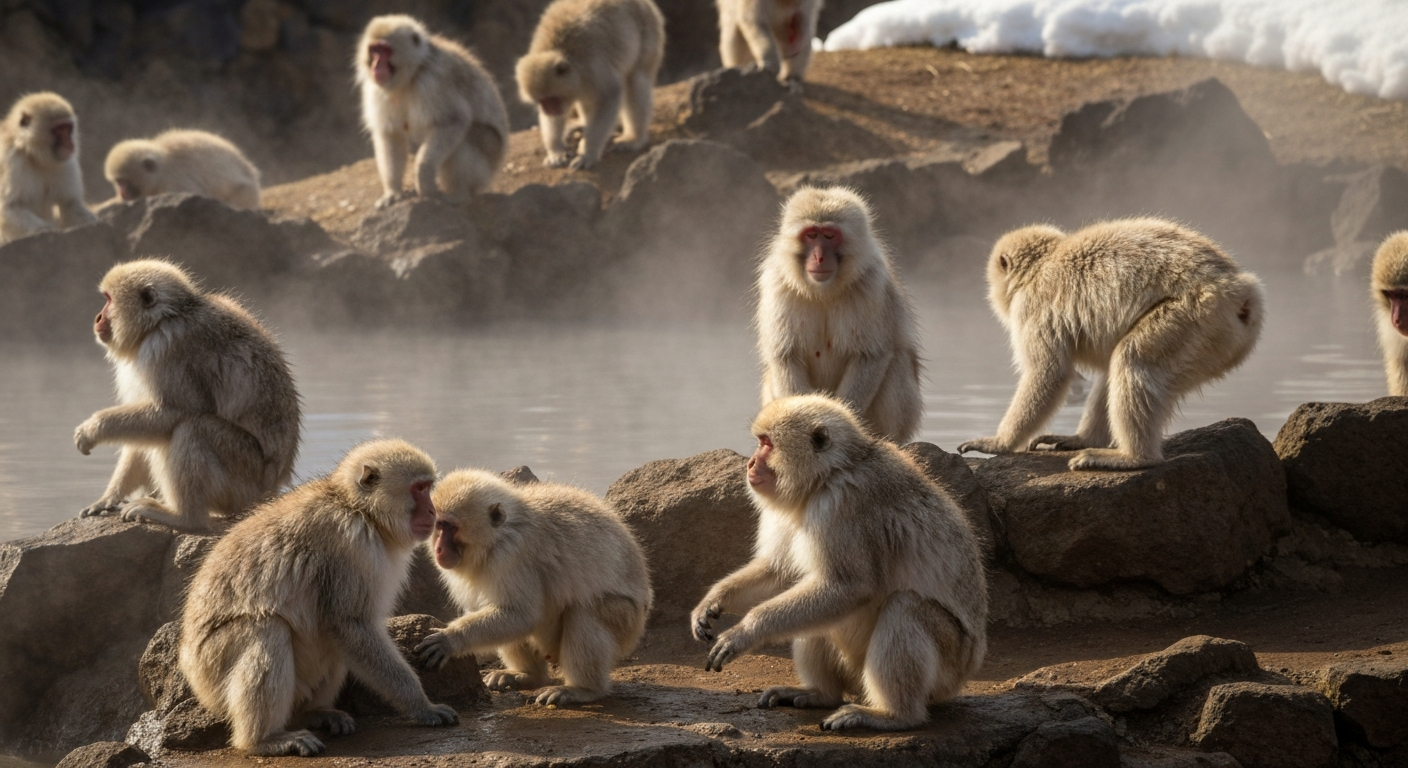 Парк снежных обезьян